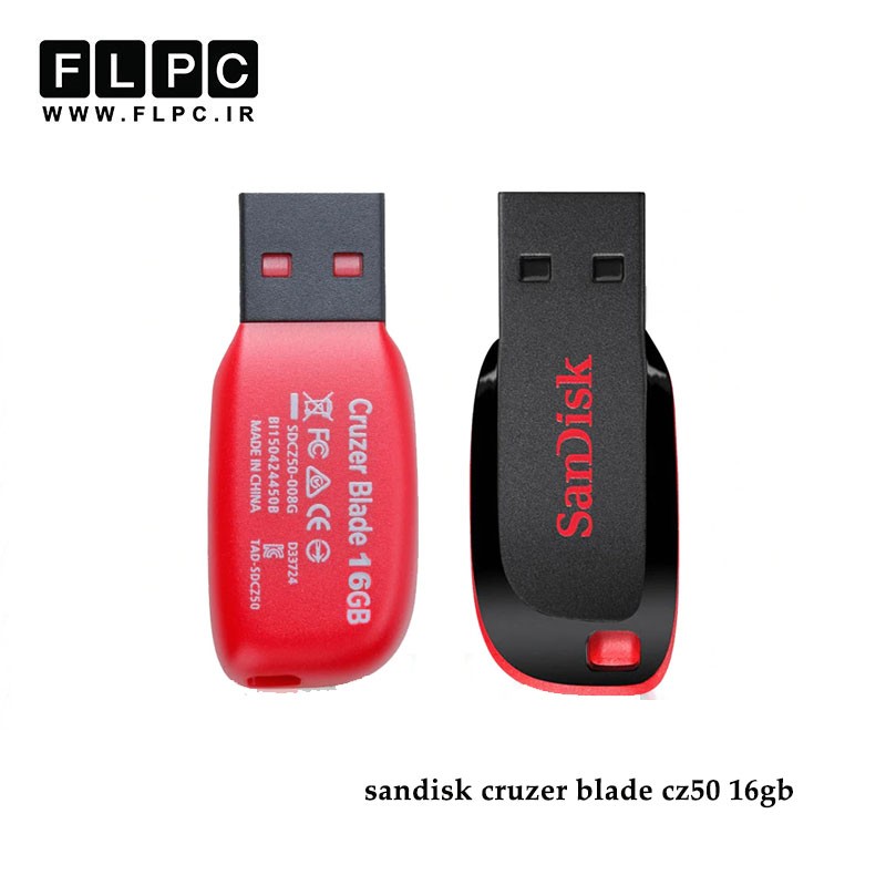 فلش مموری  Cruzer Blade CZ50 سن دیسک 16 گیگابایت//SanDisk Cruzer Blade CZ50 Flash Memory