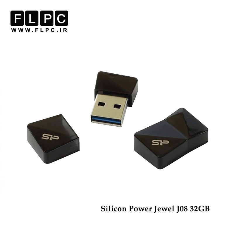 فلش مموری مدل Jewel J08 سیلیکون پاور32 گیگابایت//  Silicon Power Jewel J08 Flash Memory 32GB