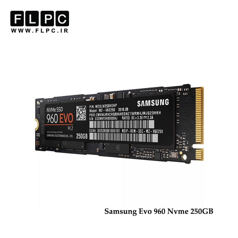 اس اس دی مدل  Evo 960 Nvme سامسونگ 250گیگابایت/ Samsung Evo 960 Nvme SSD Drive 250GB