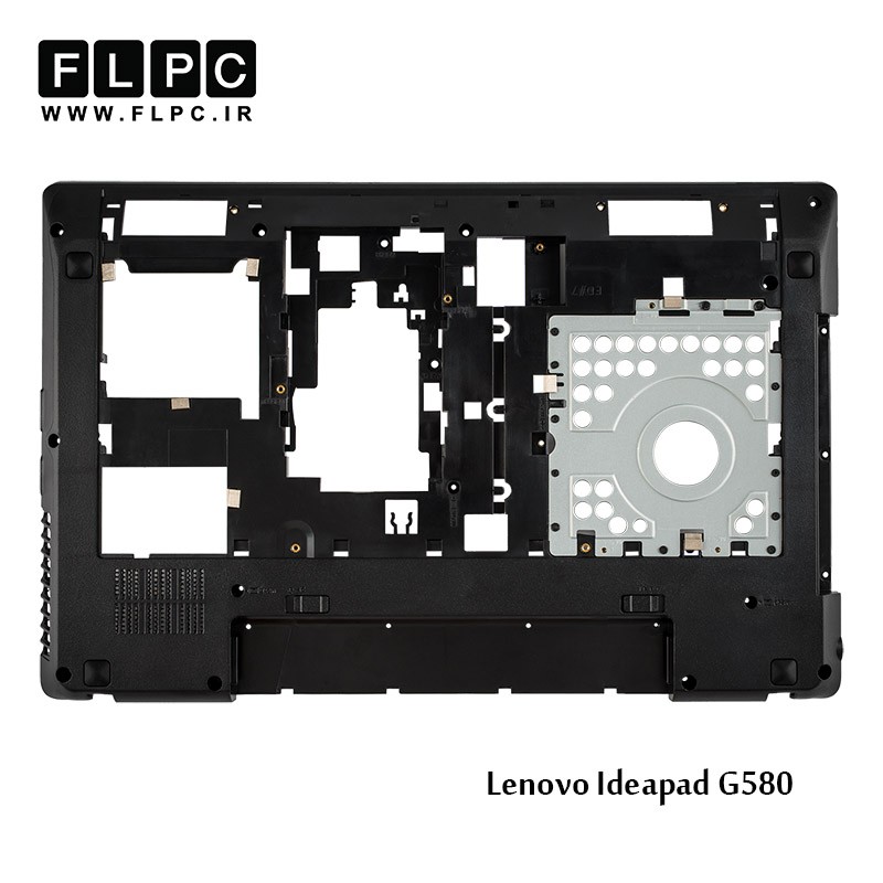 قاب کف لپ تاپ لنوو Lenovo Ideapad G580 Laptop Bottom Case _Cover D مشکی - فلزی