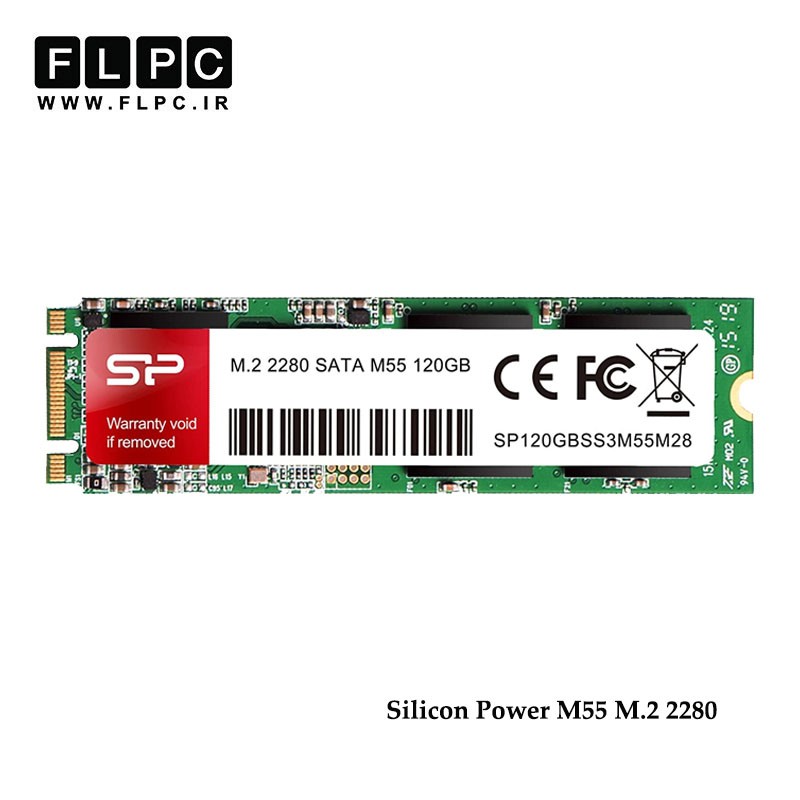 حافظه اس اس دی مدل M55 M.2 2280  سیلیکون پاور 120گیگابایت/Silicon Power M55 M.2 2280 SSD Drive 120GB