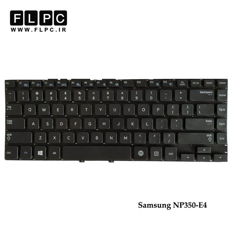 کیبورد لپ تاپ سامسونگ Samsung NP350-E4 مشکی- اینتر کوچک- بدون فریم