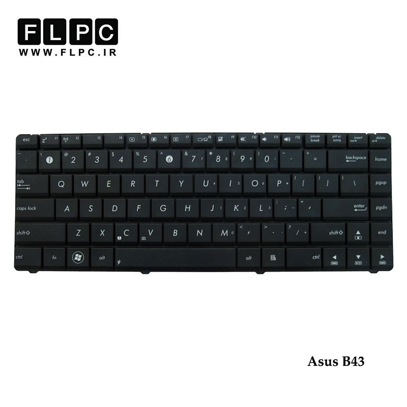 کیبورد لپ تاپ ایسوس Asus B43 Laptop keyboard مشکی-بدون فریم