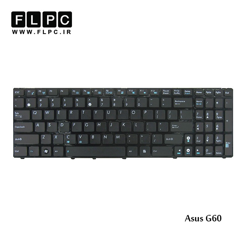 کیبورد لپ تاپ ایسوس Asus Laptop keyboard G60 مشکی-بافریم