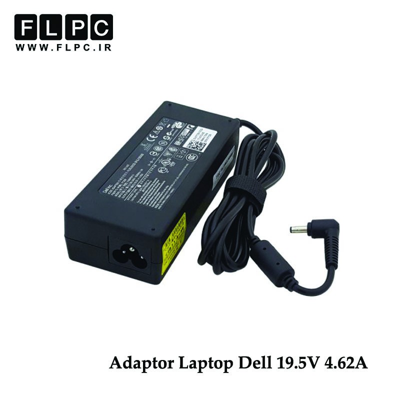 آداپتور لپ تاپ دل 19.5ولت 4.62آمپر سرریز Dell Small Plug Laptop Adaptor 19.5V 4.62A