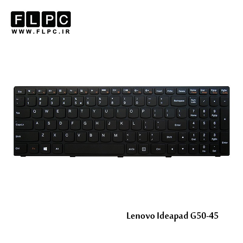 کیبورد لپ تاپ لنوو Lenovo Ideapad G50-45 مشکی-بافریم