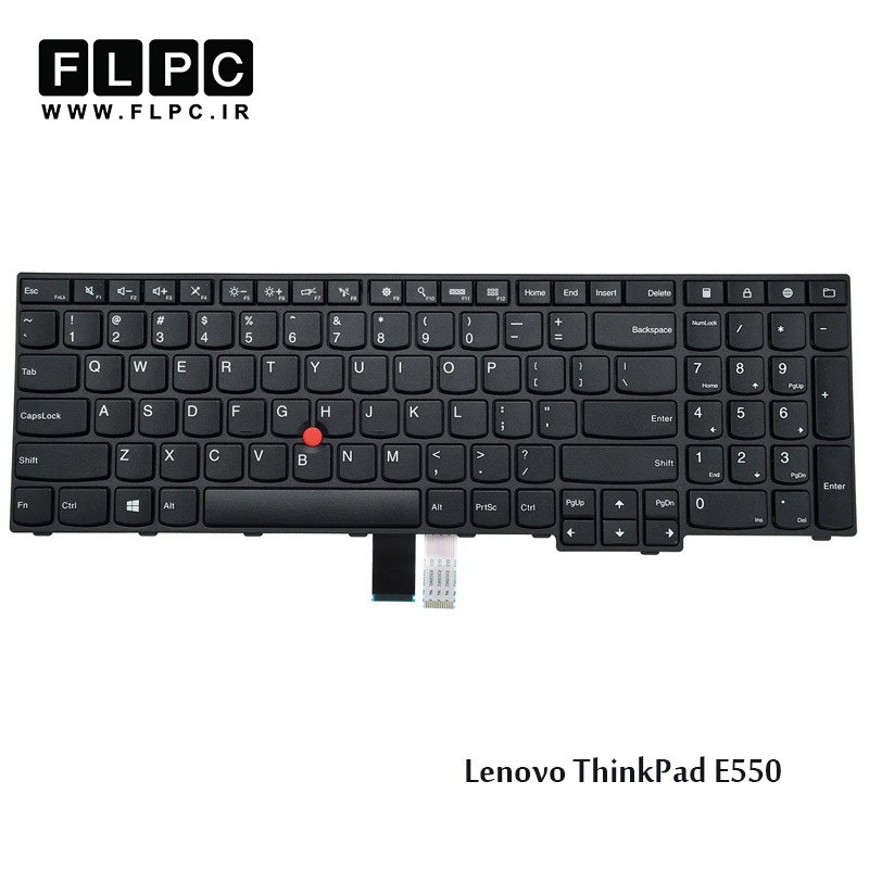 کیبورد لپ تاپ لنوو Lenovo Laptop Keyboard ThinkPad E550 مشکی-باموس-بافریم