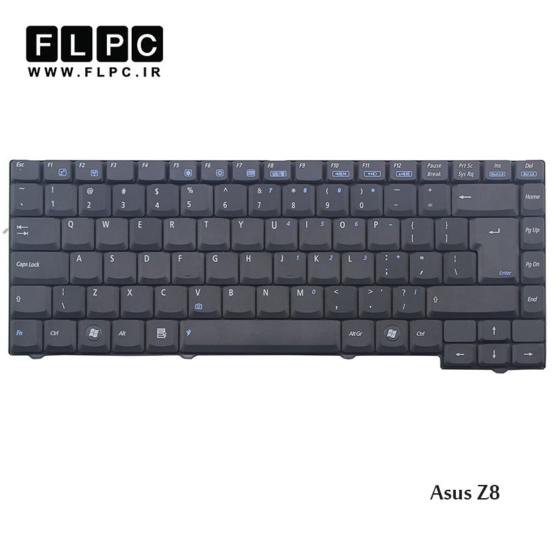 کیبورد لپ تاپ ایسوس مشکی Asus Laptop Keyboard Z8