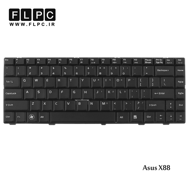 کیبورد لپ تاپ ایسوس مشکی Asus Laptop keyboard F80