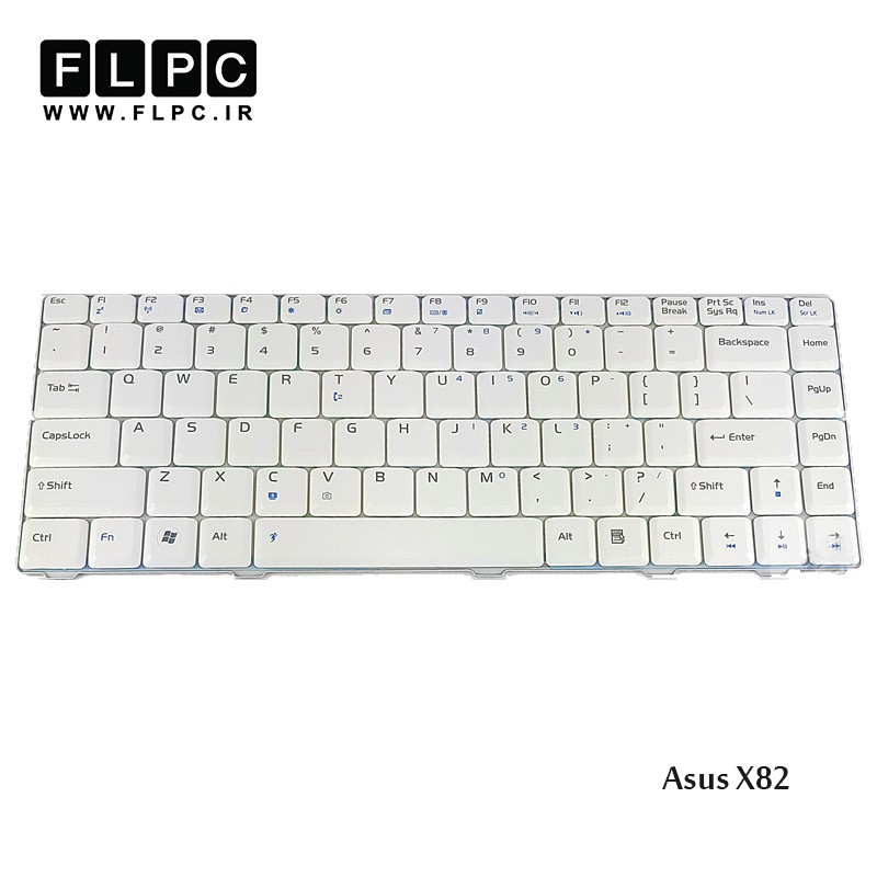 کیبورد لپ تاپ ایسوس Asus Laptop Keyboard X82 سفید