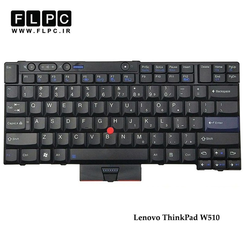 کیبورد لپ تاپ لنوو Lenovo Laptop Keyboard IdeaPad W510 مشکی-با موس-با فریم