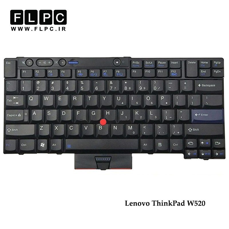 کیبورد لپ تاپ لنوو Lenovo Laptop Keyboard IdeaPad W520 مشکی-با موس-با فریم
