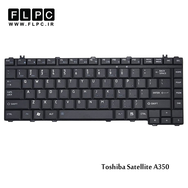 کیبورد لپ تاپ توشیبا Toshiba Laptop Keyboard Satellite A350 مشکی