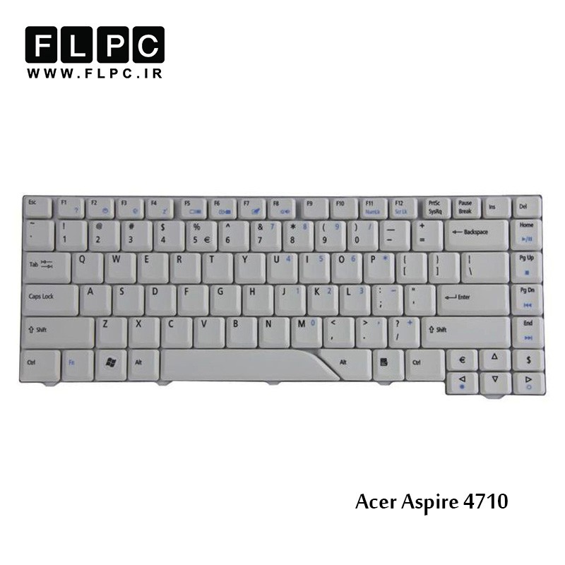 کیبورد لپ تاپ ایسر Acer Aspire 4710 سفید
