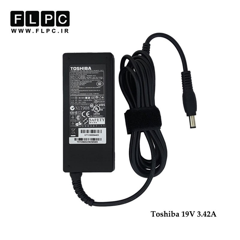 آداپتور لپ تاپ توشیبا Toshiba 19V 3.42A Org Plus _5.5*2.5