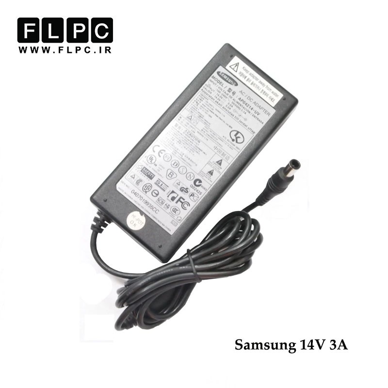آداپتور لپ تاپ سامسونگ 14 ولت 3آمپر/ Samsung Laptop Adaptor 14V 3A