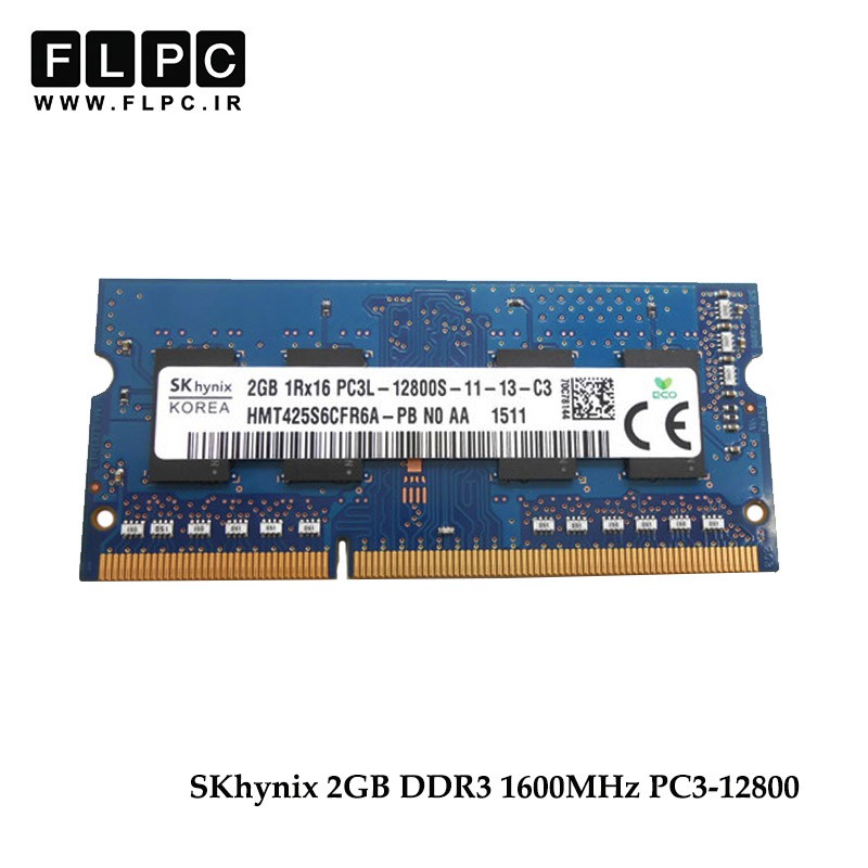 رم لپ تاپ 2 گیگابایت  SKhynix Laptop Ram 2GB DDR3 PC3-12800
