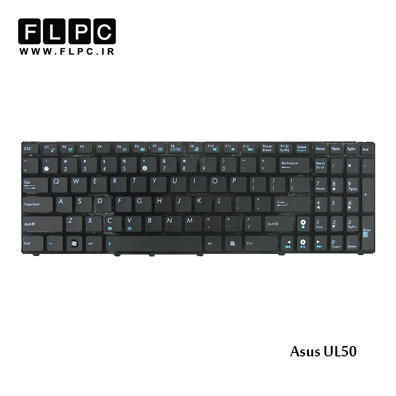 کیبورد لپ تاپ ایسوس مشکی  ASUS UL50 Black Laptop Keyboard