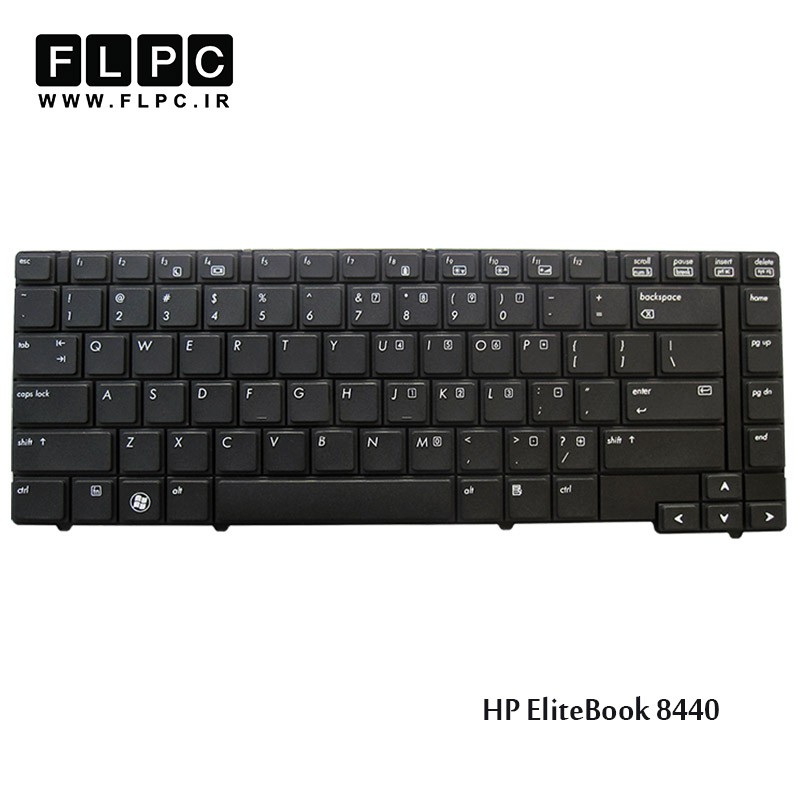 کیبورد لپ تاپ اچ پی HP Laptop Keyboard EliteBook 8440 مشکی-بدون موس
