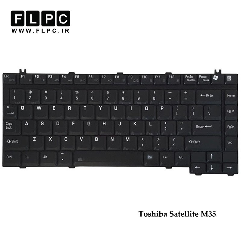کیبورد لپ تاپ توشیبا Toshiba Laptop Keyboard Satellite M35 مشکی