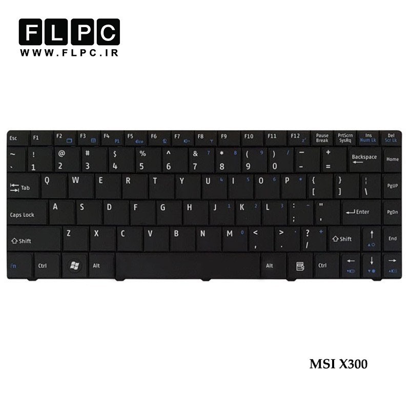 کیبورد لپ تاپ ام اس آی MSI Laptop Keyboard X300 مشکی