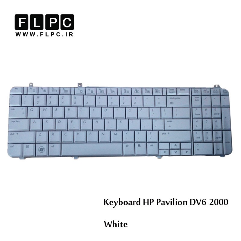 کیبورد لپ تاپ اچ پی DV6-2000 سفید HP Pavilion DV6-2000 Laptop Keyboard