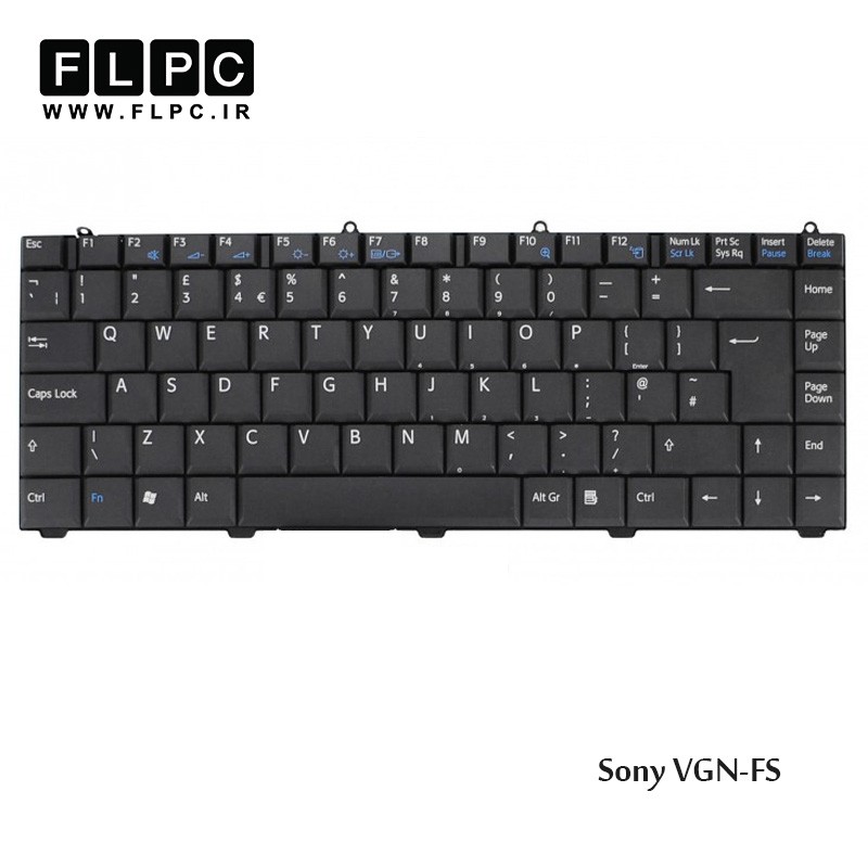کیبورد لپ تاپ سونی Sony Laptop Keyboard VGN-FS مشکی