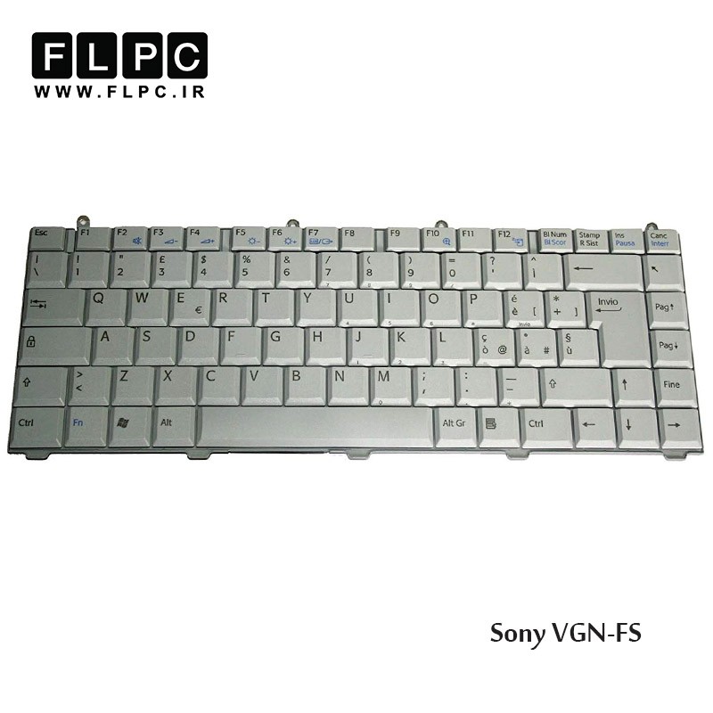 کیبورد لپ تاپ سونی Sony Laptop Keyboard VGN-FS سفید
