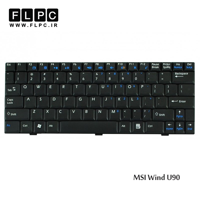 کیبورد لپ تاپ ام اس آی MSI Laptop Keyboard Wind U90 مشکی