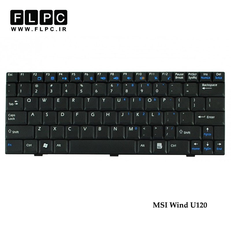 کیبورد لپ تاپ ام اس آی MSI Laptop Keyboard Wind U120 مشکی