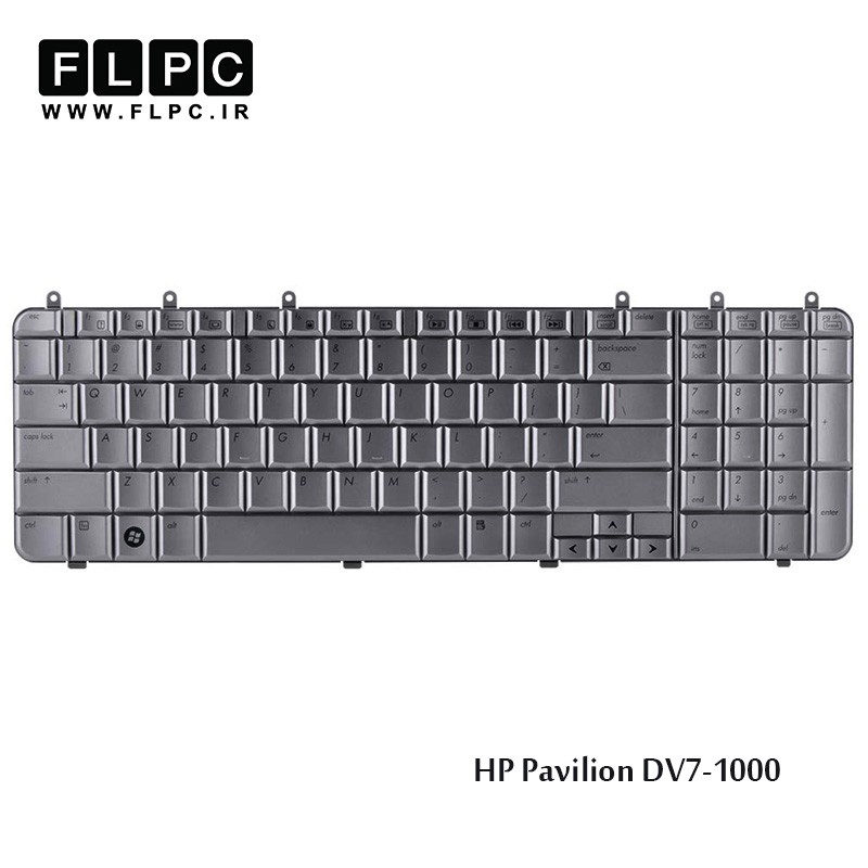 کیبورد لپ تاپ اچ پی HP Laptop Keyboard Pavilion DV7-1000 نقره ای