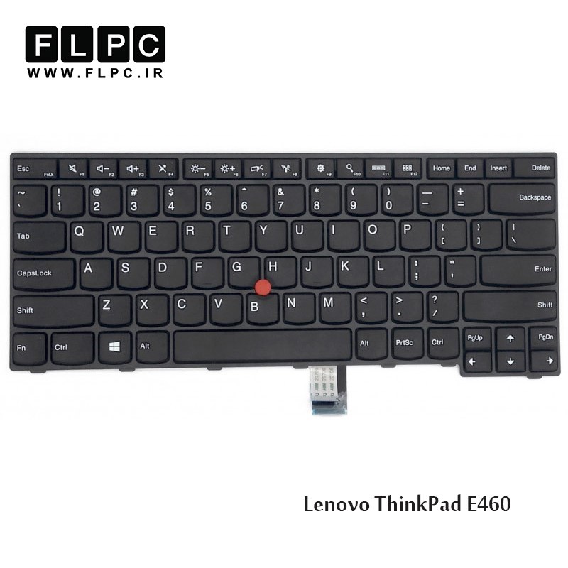 کیبورد لپ تاپ لنوو Lenovo Laptop Keyboard ThinkPad E460 مشکی-با موس-با فریم