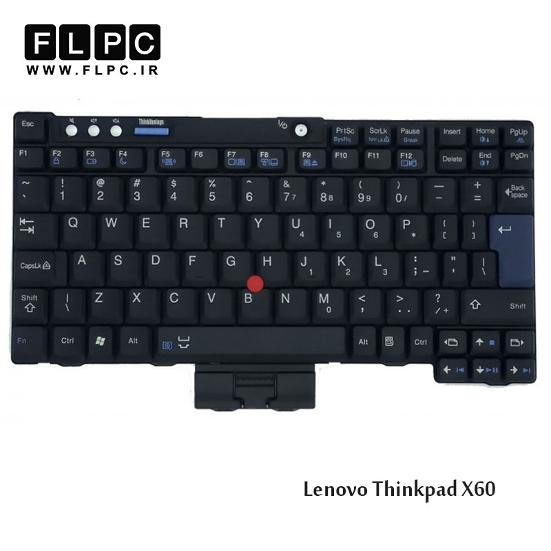 کیبورد لپ تاپ لنوو Lenovo Laptop Keyboard Thinkpad X60 مشکی-باموس