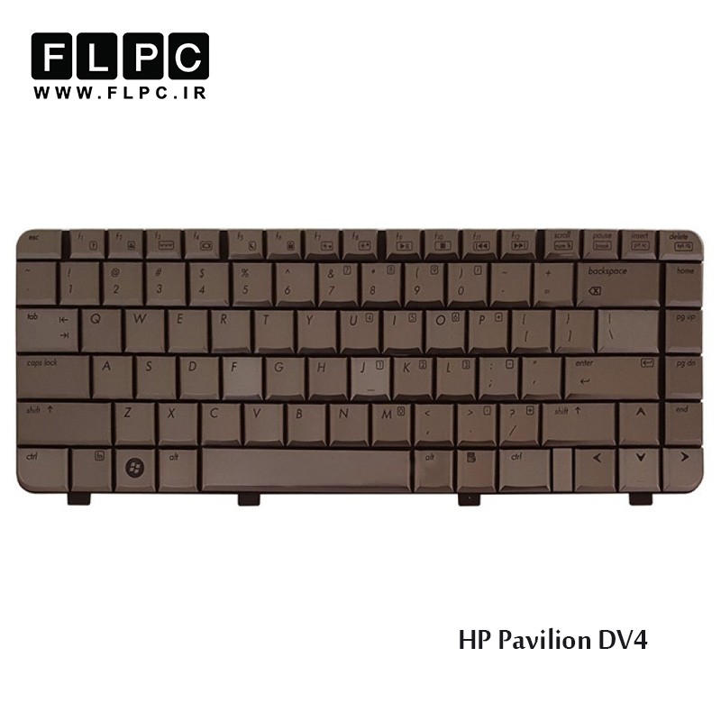 کیبورد لپ تاپ اچ پی HP Laptop Keyboard Pavilion DV4 قهوه ای