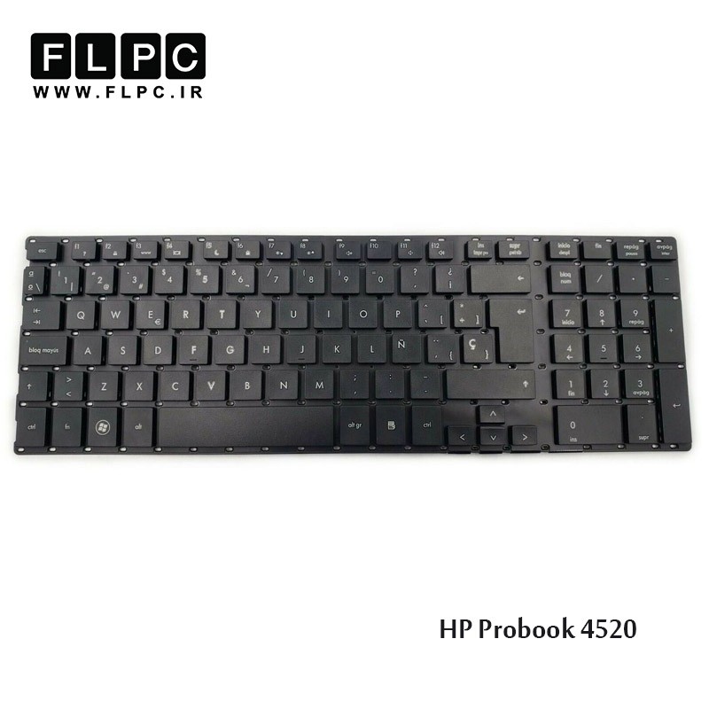 کیبورد لپ تاپ اچ پی HP laptop keyboard Probook 4520 مشکی- اینتربزرگ- بدون فریم