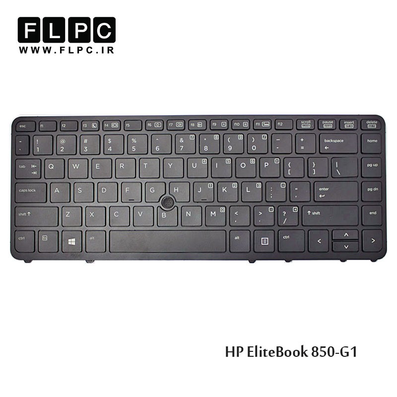 کیبورد لپ تاپ اچ پی HP EliteBook 850-G1 مشکی- با موس- با فریم