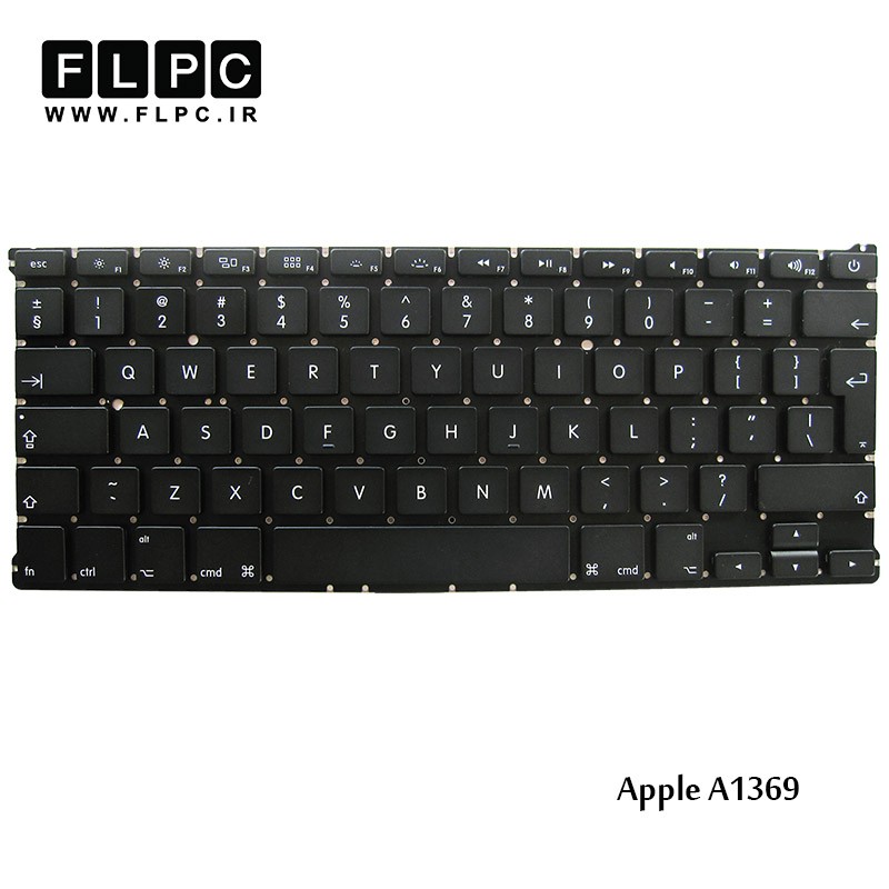 کیبورد لپ تاپ اپل Apple Laptop Keyboard A1369 مشکی-اینتر بزرگ