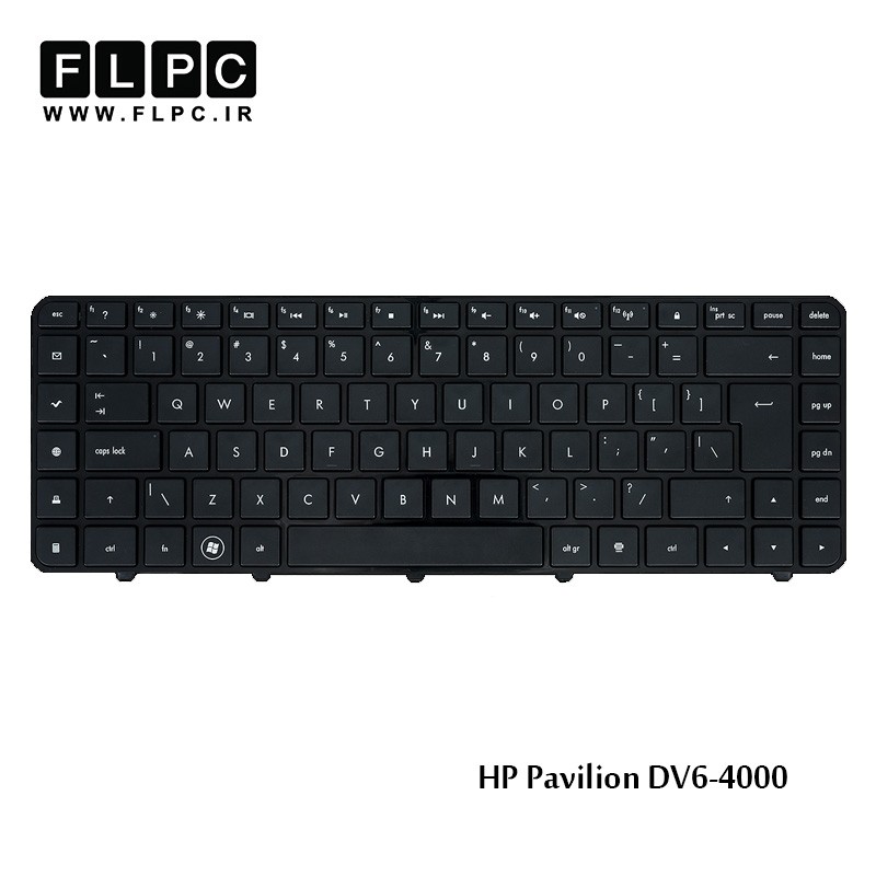 کیبورد لپ تاپ اچ پی HP Laptop Keyboard Pavilion DV6-4000 مشکی-با فریم