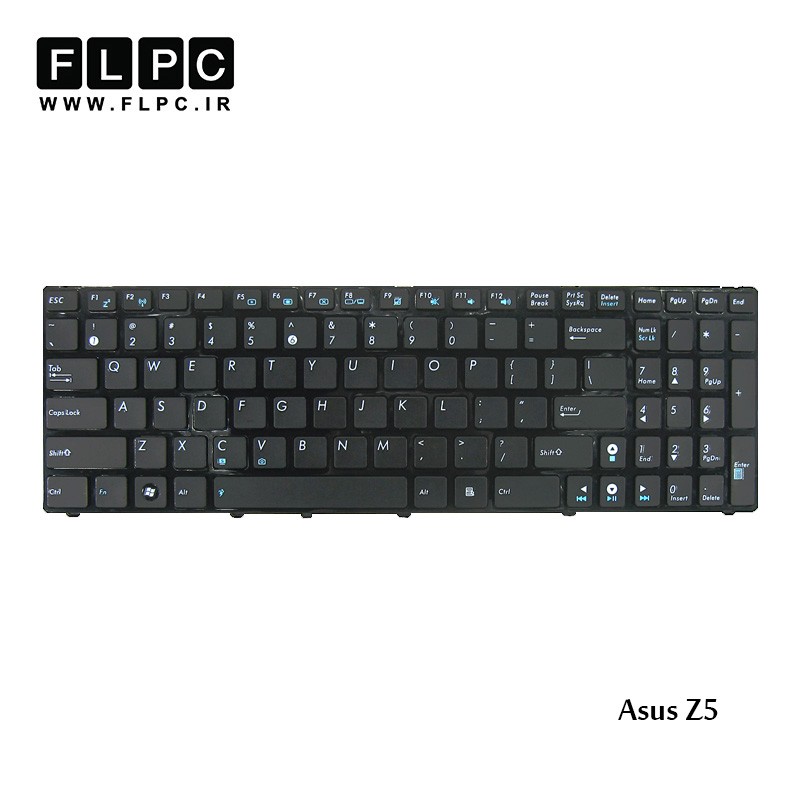 کیبورد لپ تاپ ایسوس Asus Laptop keyboard Z5 مشکی-بافریم