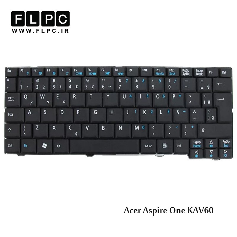 کیبورد لپ تاپ ایسر Acer Laptop Keyboard Aspire One KAV60 مشکی