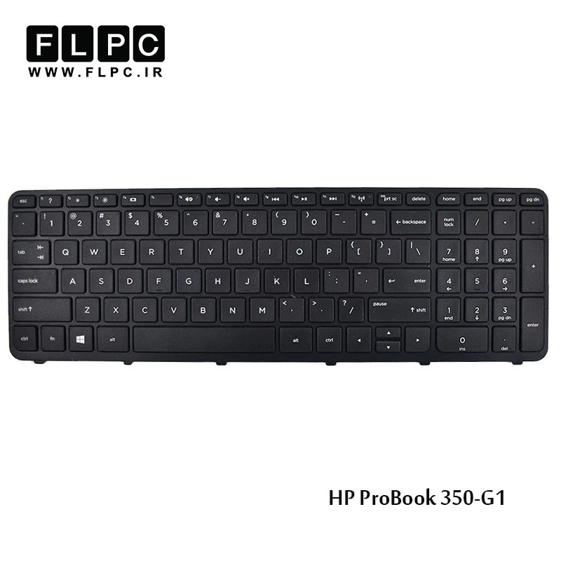 کیبورد لپ تاپ اچ پی HP ProBook 350-G1 مشکی- بافریم