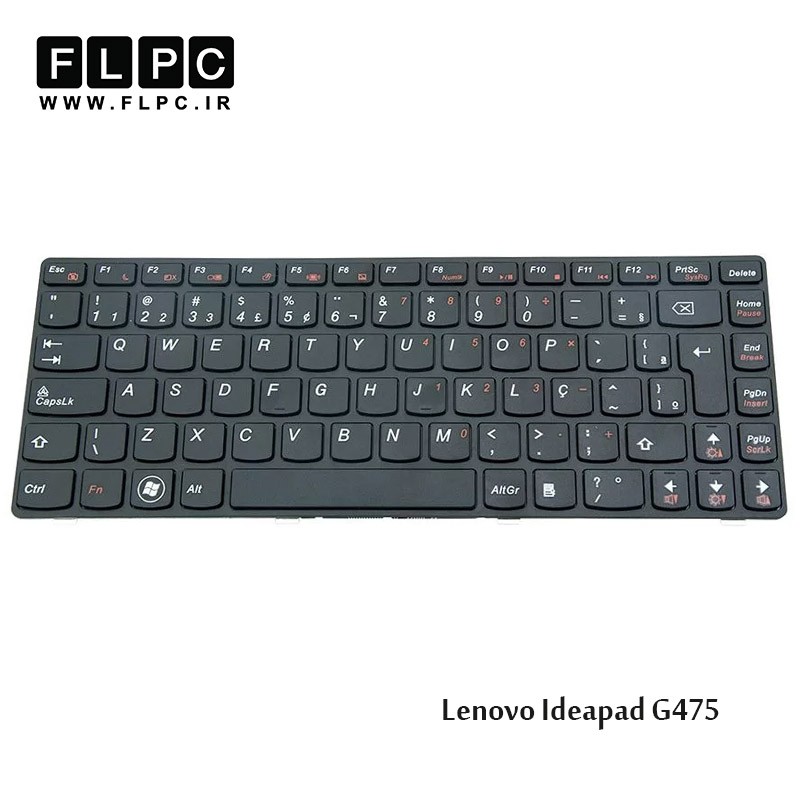 کیبورد لپ تاپ لنوو Lenovo Laptop Keyboard IdeaPad G475 مشکی-بافریم