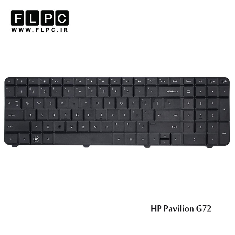 کیبورد لپ تاپ اچ پی HP Laptop Keyboard Pavilion G72 مشکی