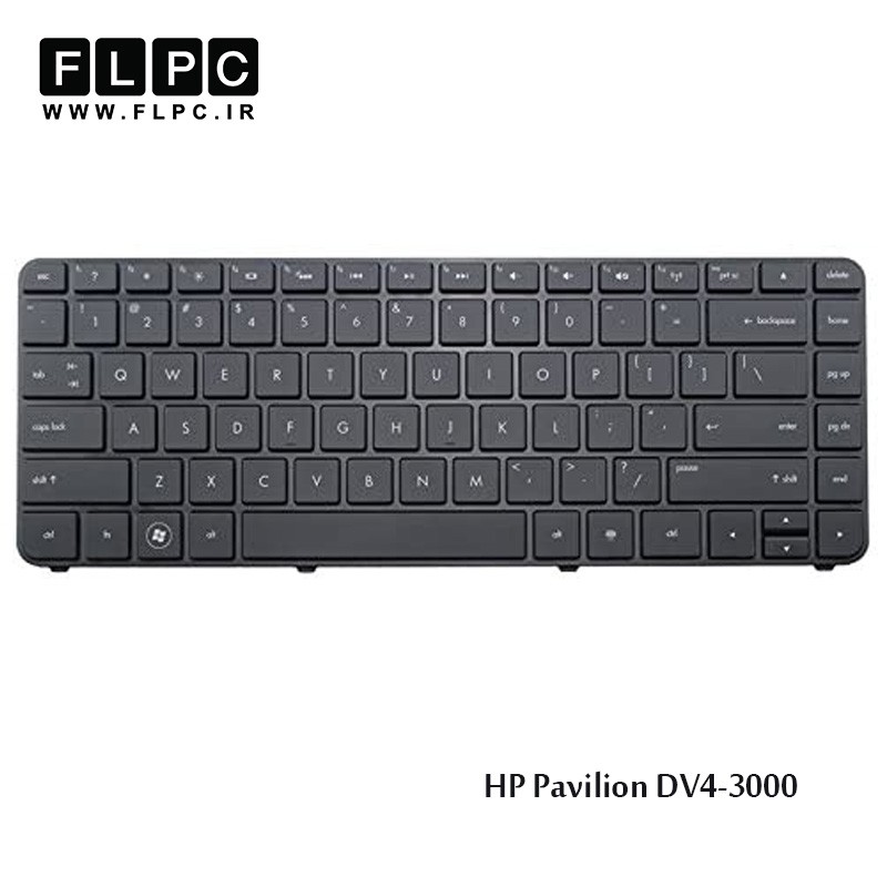 کیبورد لپ تاپ اچ پی HP Laptop Keyboard Pavilion DV4-3000 مشکی- با فریم