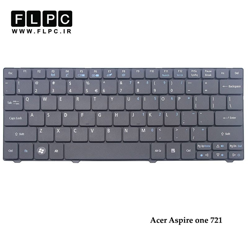 کیبورد لپ تاپ ایسر Acer Laptop Keyboard Aspire One 721 مشکی