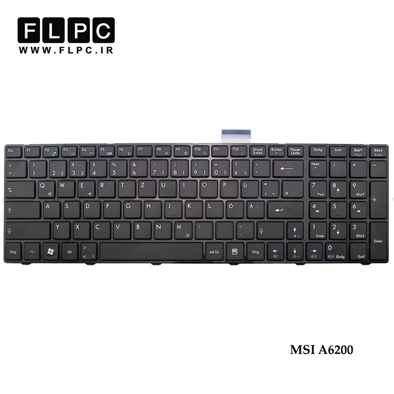 کیبورد لپ تاپ ام اس آی MSI Laptop Keyboard A6200 مشکی-بافریم