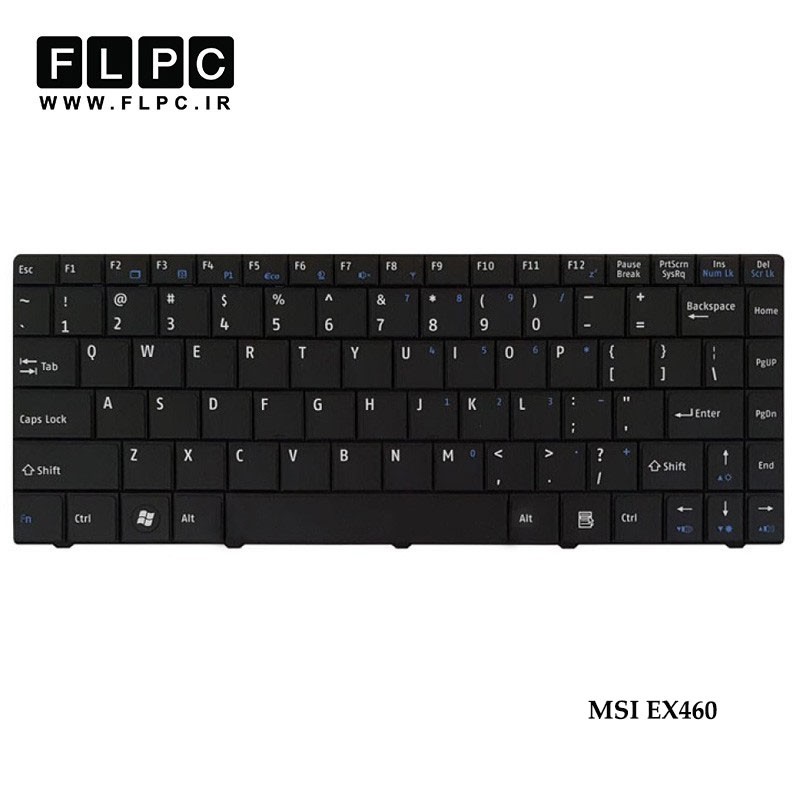 کیبورد لپ تاپ ام اس آی MSI Laptop Keyboard EX460 مشکی