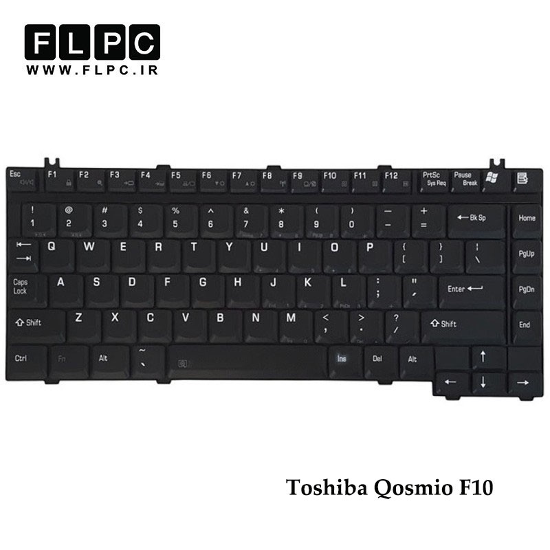 کیبورد لپ تاپ توشیبا Toshiba Laptop Keyboard Qosmio F10 مشکی