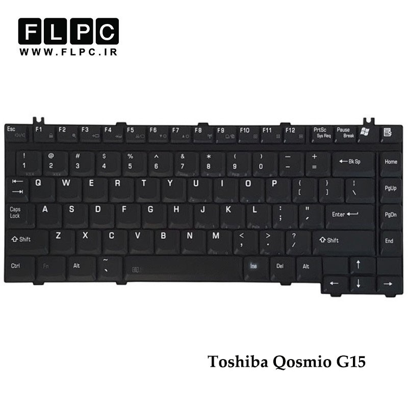کیبورد لپ تاپ توشیبا Toshiba Laptop Keyboard Qosmio G15 مشکی