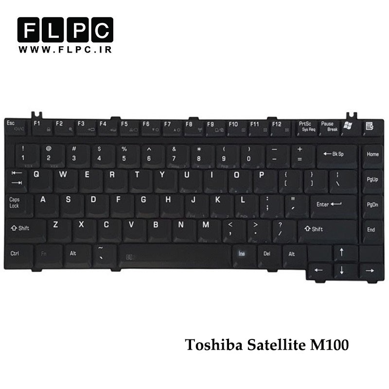 کیبورد لپ تاپ توشیبا Toshiba Laptop Keyboard Satellite M100 مشکی